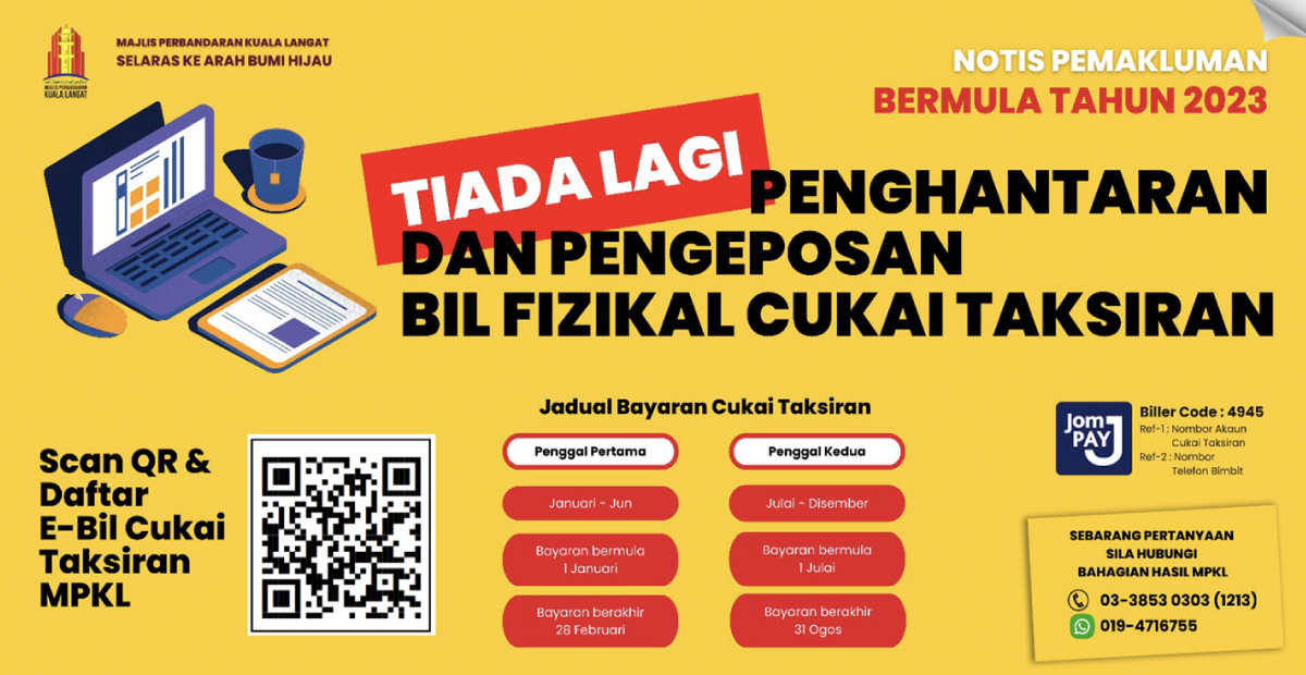 Tiada Lagi Penghantaran Bil Fizikal